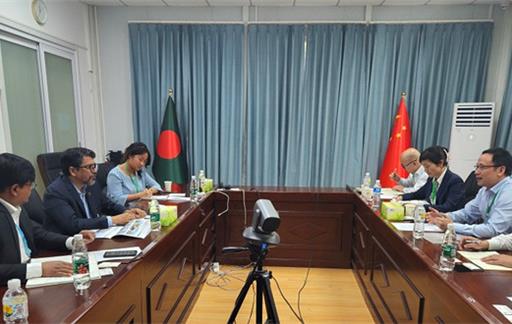 夏刚拜会孟加拉国驻华大使穆罕默德·贾西姆·乌丁